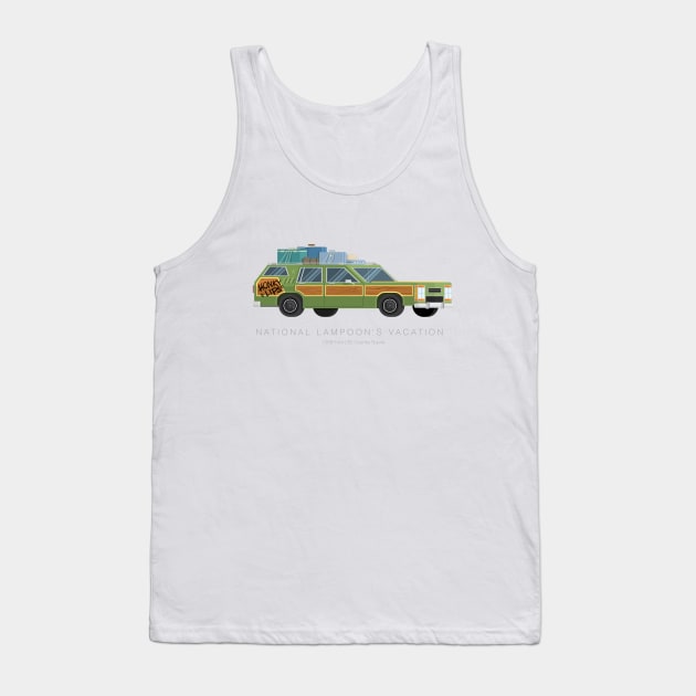 National Lampoon's Vacation - Famous Cars Tank Top by Fred Birchal